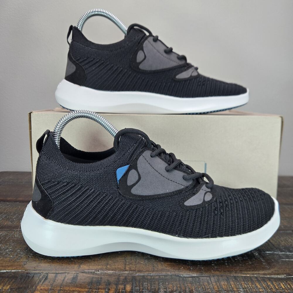 Vessi Everyday 2.0 Lace Up Womens Size 7 Waterproof Shoes Sneakers Onyx Black